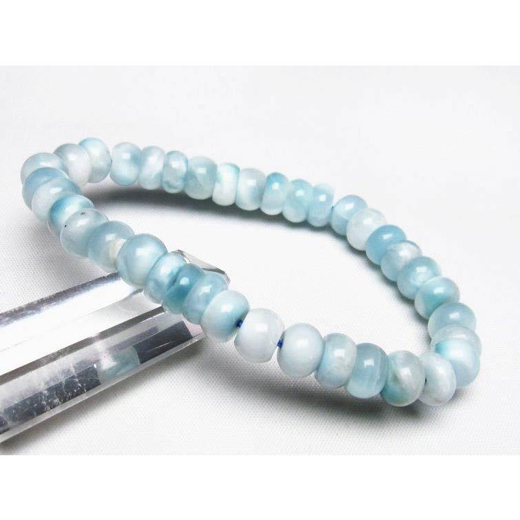 ラリマー ブレスレット 9mm 一点物 111-17158 : 天然石