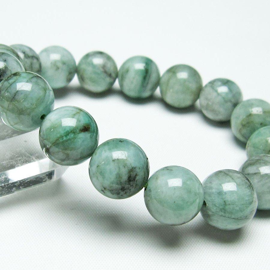 エメラルド ブレスレット 13mm Emerald Bracelet 緑玉 翠玉 一点物 111