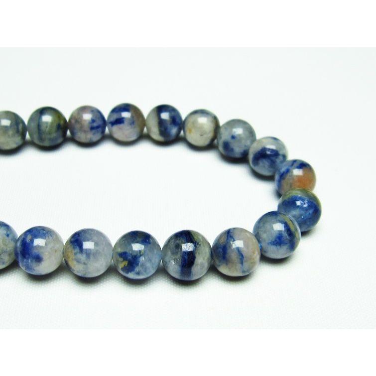 デュモルチェライトインクォーツ ブレスレット 9mm 一点物 メール便