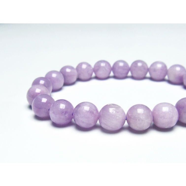 ★クンツァイト 9ミリ珠 ブレス(SA) クンツァイト ブレスレット 9mm t17-6764 : 誠安天然石専門店