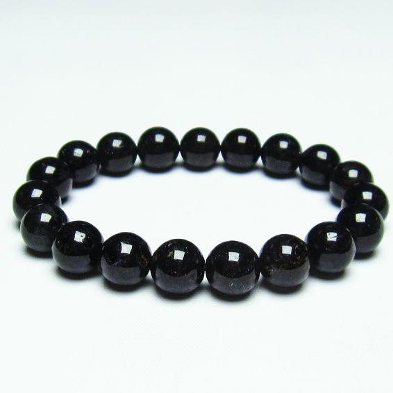 ブラックルチルクォーツ ブレスレット 10mm トルマリンインクォーツ