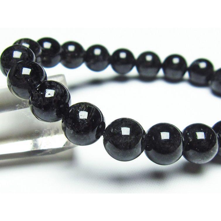 ブラックルチルクォーツ ブレスレット 10mm トルマリンインクォーツ 