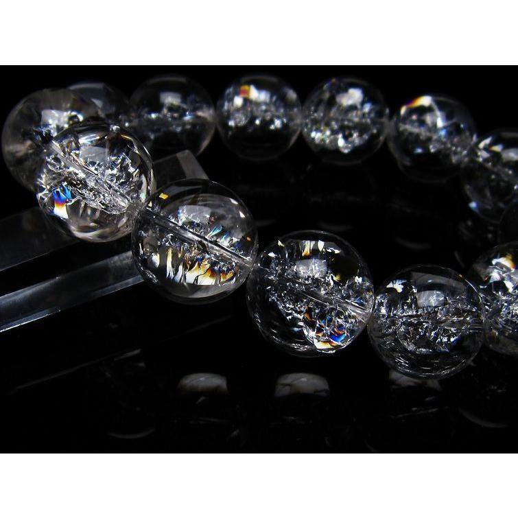 アイリスクォーツ 水晶 ブレスレット 18mm 送料無料 一点物 111-20255｜tosho-stones｜03