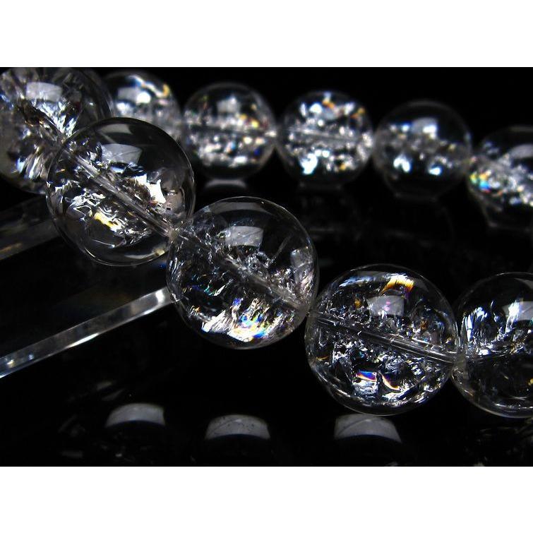 アイリスクォーツ 水晶 ブレスレット 18mm 送料無料 一点物 111-20259_2