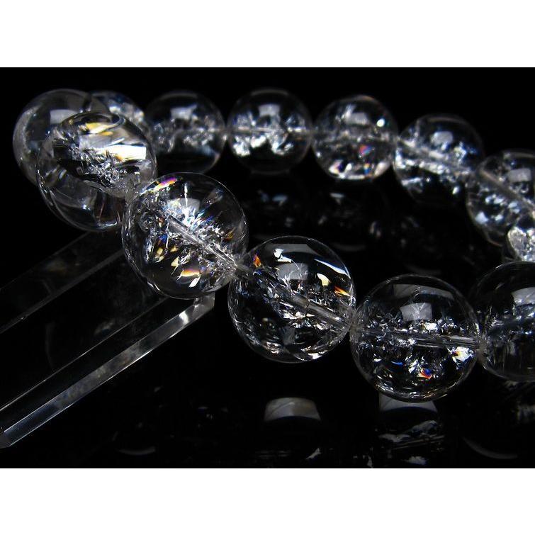 アイリスクォーツ 水晶 ブレスレット 18mm 送料無料 一点物 111-20260_2
