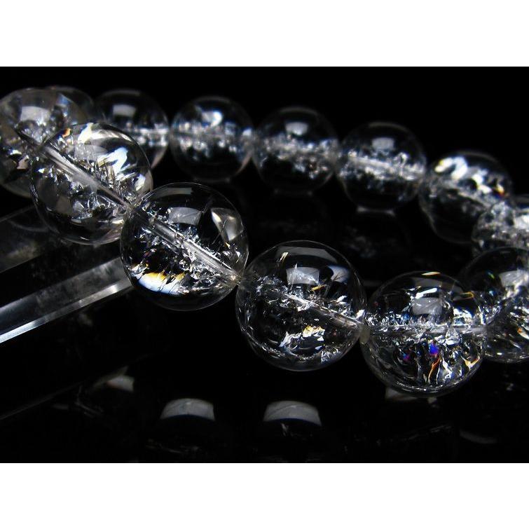 アイリスクォーツ 水晶 ブレスレット 18mm 送料無料 一点物 111-20271_2