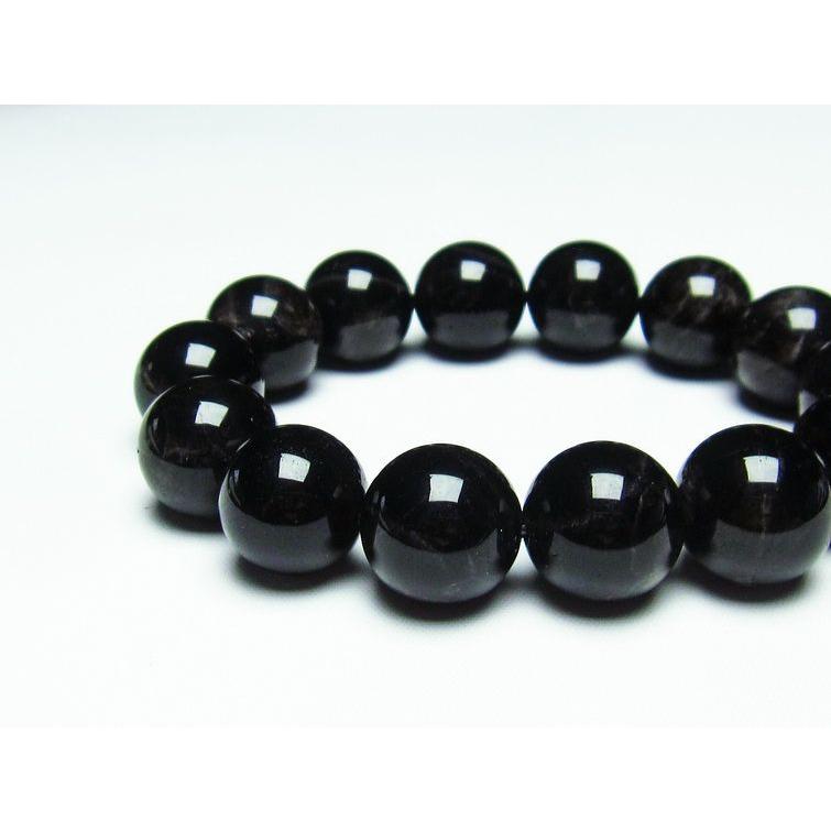 モリオン 黒水晶 ブレスレット 16mm 一点物 メール便送料無料 [M便 1