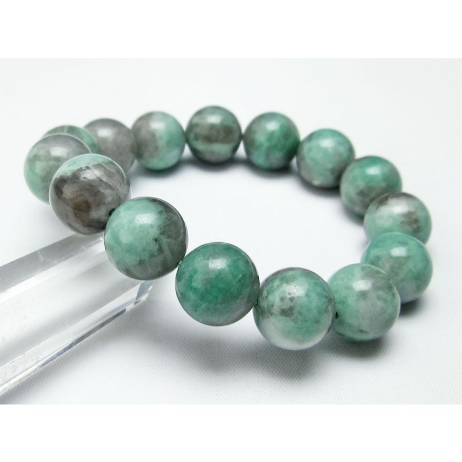 エメラルド ブレスレット 14mm 送料無料 一点物 111-22729 : 天然石