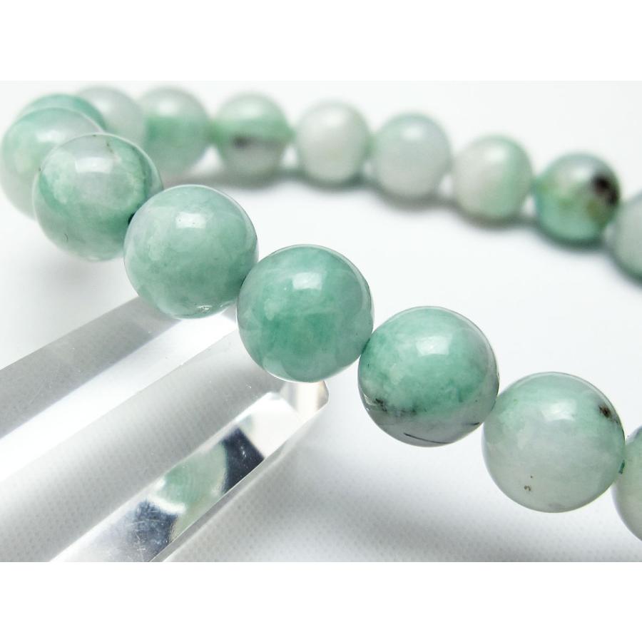 エメラルド ブレスレット 9mm Emerald Bracelet 緑玉 翠玉 送料無料 一点物 111-22744の画像