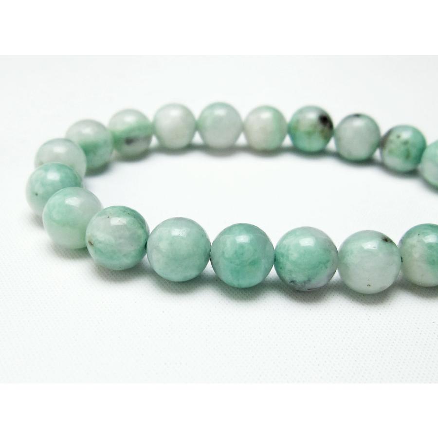 エメラルド ブレスレット 9mm Emerald Bracelet 緑玉 翠玉 送料無料 一点物 111-22744の画像