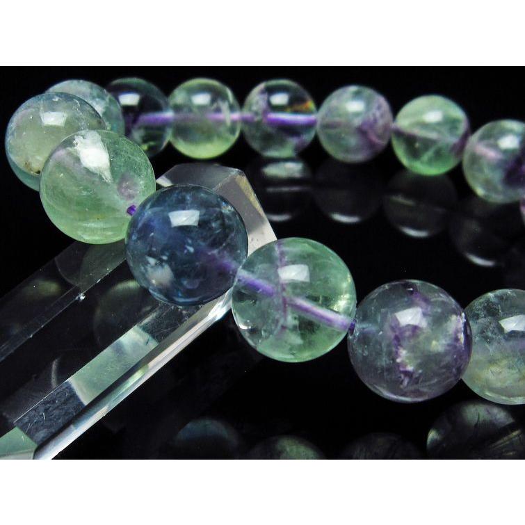エンジェルフェザー フローライト ブレスレット 13mm 送料無料 一点物