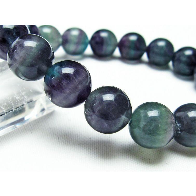 フローライト ブレスレット 蛍石 パワーストーン 12mm 一点物 メール便