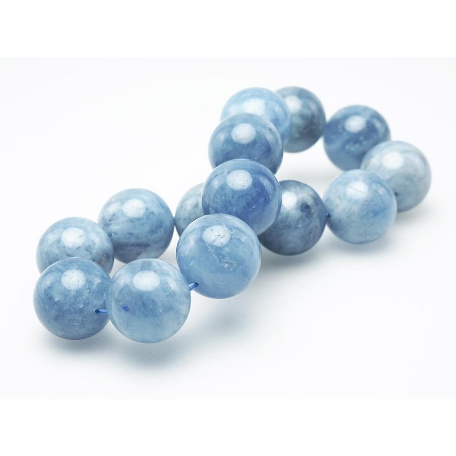 アクアマリン ブレスレット Aquamarine 16mm 一点物 111-243 : 天然石