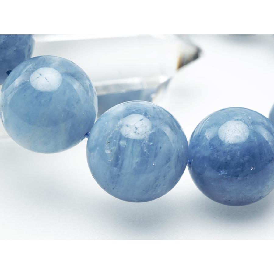 アクアマリン ブレスレット Aquamarine 16mm 一点物 111-243 : 天然石