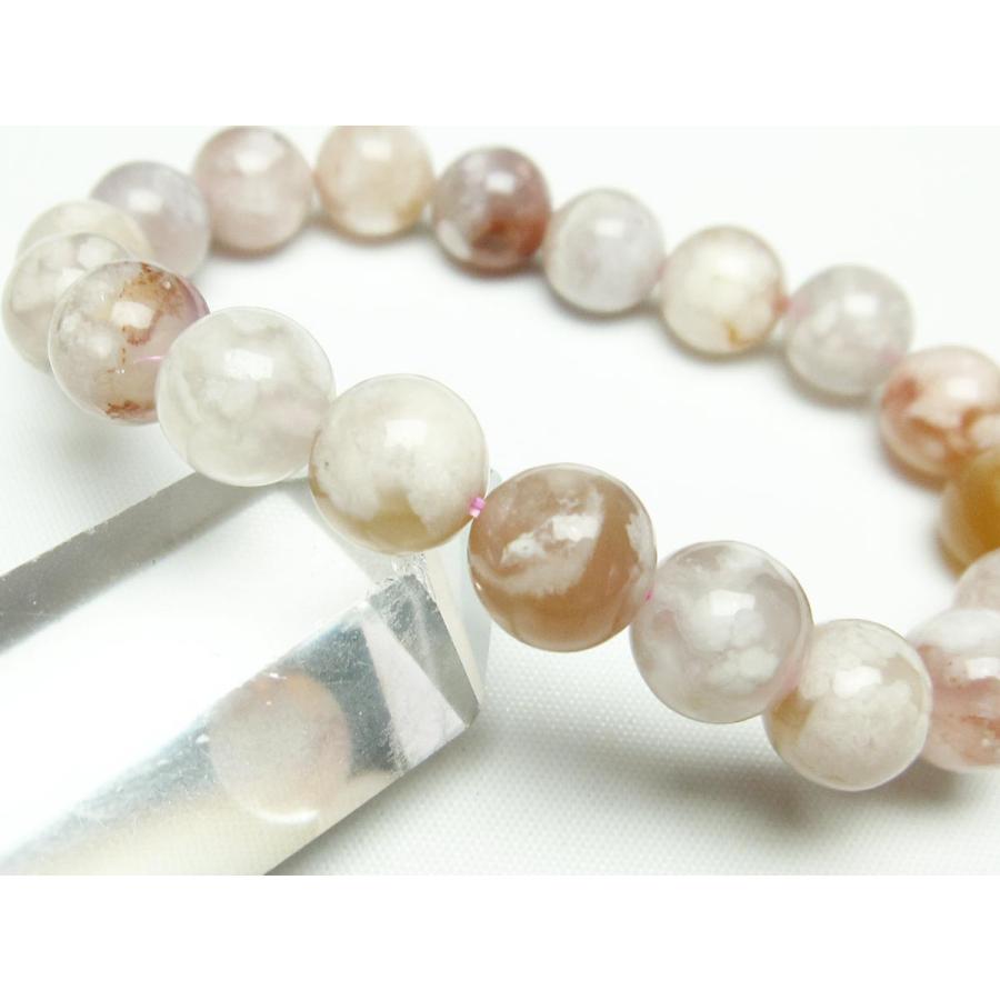 チェリーブロッサムアゲート ブレスレット 桜瑪瑙 11mm アゲット 一点