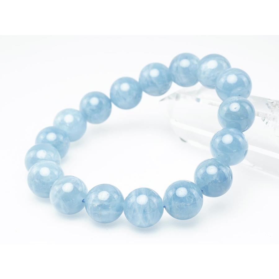 アクアマリン ブレスレット Aquamarine 12mm 一点物 111-2513 : 天然石