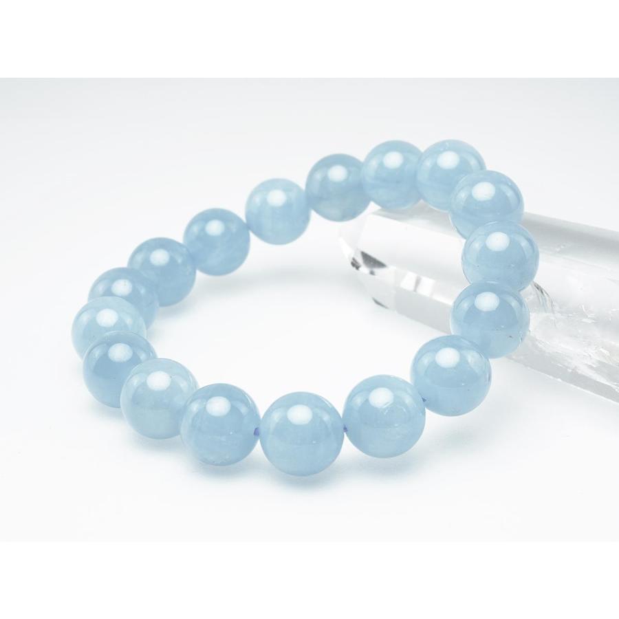 アクアマリン ブレスレット Aquamarine 12mm 一点物 111-2522 : 天然石