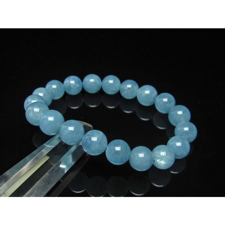 アクアマリン ブレスレット Aquamarine 11mm 一点物 111-2542-