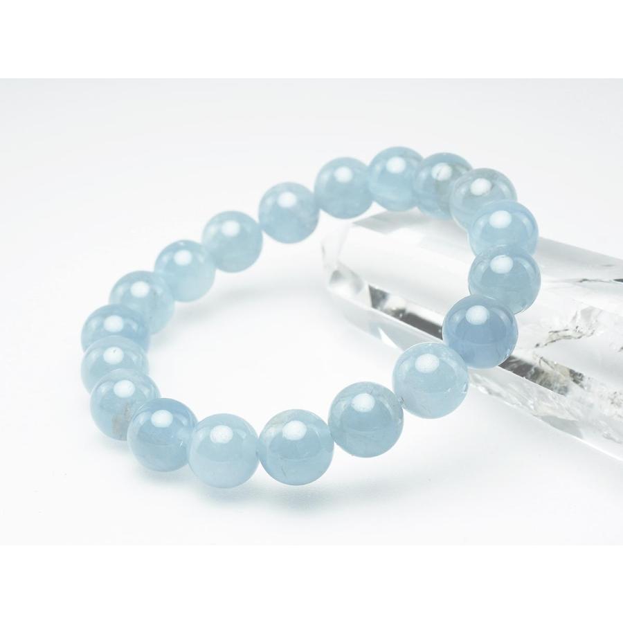 アクアマリン ブレスレット Aquamarine 10mm 一点物 111-2551 : 天然石