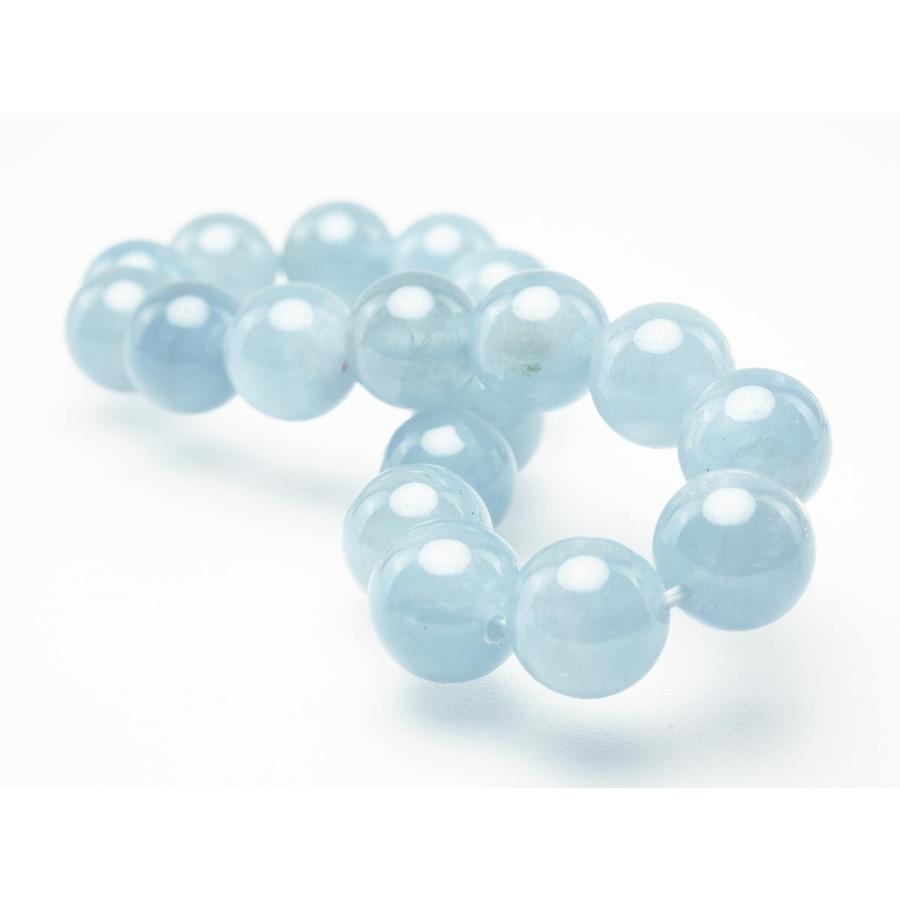 アクアマリン ブレスレット Aquamarine 10mm 一点物 111-2551 : 天然石