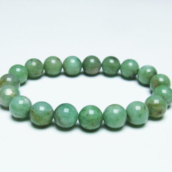 エメラルド ブレスレット 10mm Emerald Bracelet 緑玉 翠玉 送料無料 