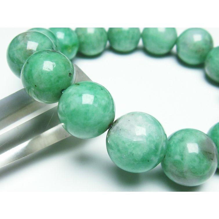 売り正規店 エメラルド ブレスレット 15mm Emerald Bracelet 緑玉 翠玉 送料無料 一点物 111-26100