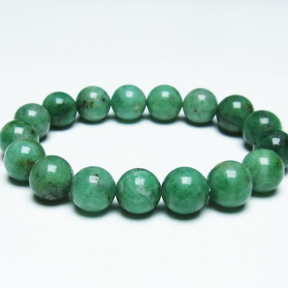 エメラルド ブレスレット 11mm Emerald Bracelet 緑玉 翠玉 送料無料