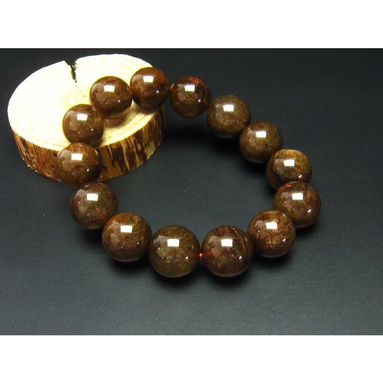 ブロンズルチル ブレスレット 18mm 一点物 111-2620 : 天然石