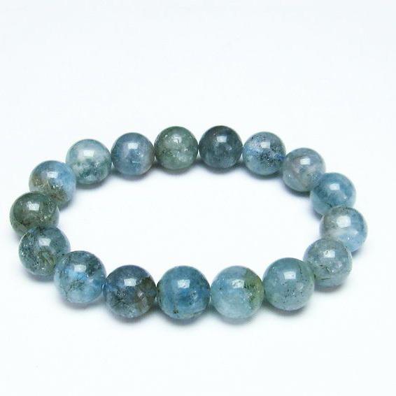 アクアマリン ブレスレット 12mm 一点物 メール便送料無料 [M便 1/10