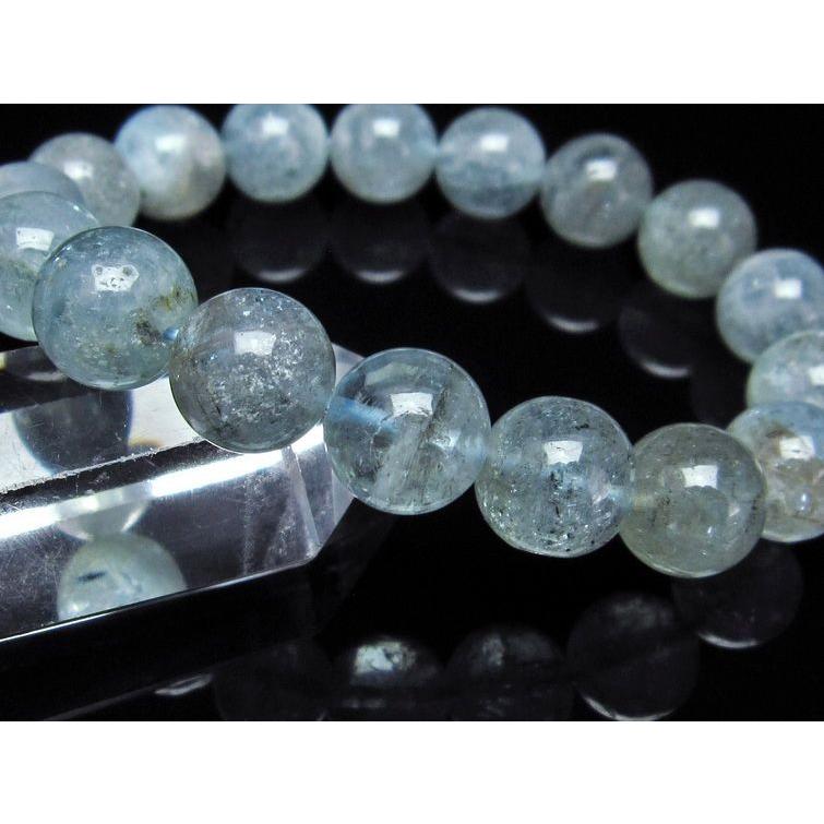 アクアマリン ブレスレット 12mm 一点物 メール便送料無料 [M便 1/10