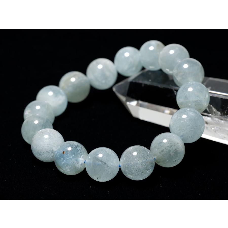 アクアマリン ブレスレット 13mm 送料無料 一点物 111-26905 : 天然石 