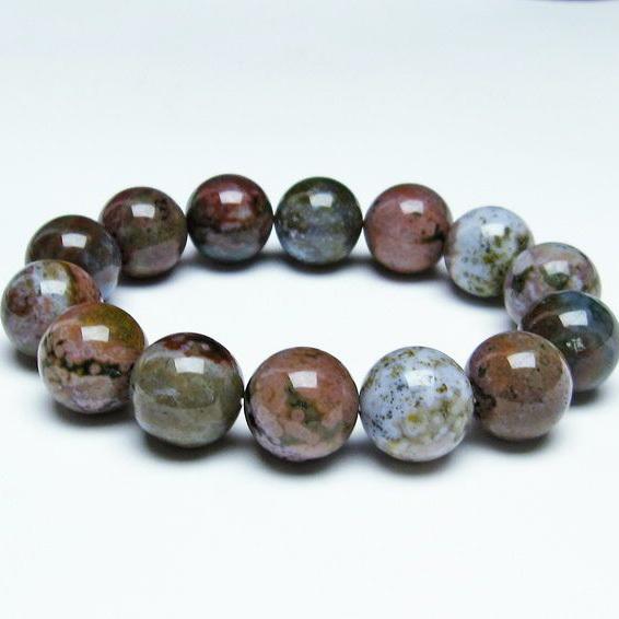 オーシャンジャスパー ブレスレット 16mm 一点物 メール便送料無料 [M