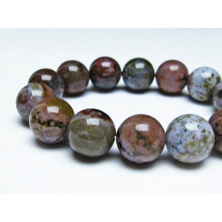 【超希少石/最強品質】天眼オーシャンジャスパー＊約11mm＊　天然石ブレスレット オーシャンジャスパー ブレスレット 11mm [t153-3409]
