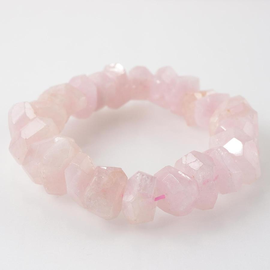 一点物 天然石 ピンク モルガナイト ブレスレット｜最高品質