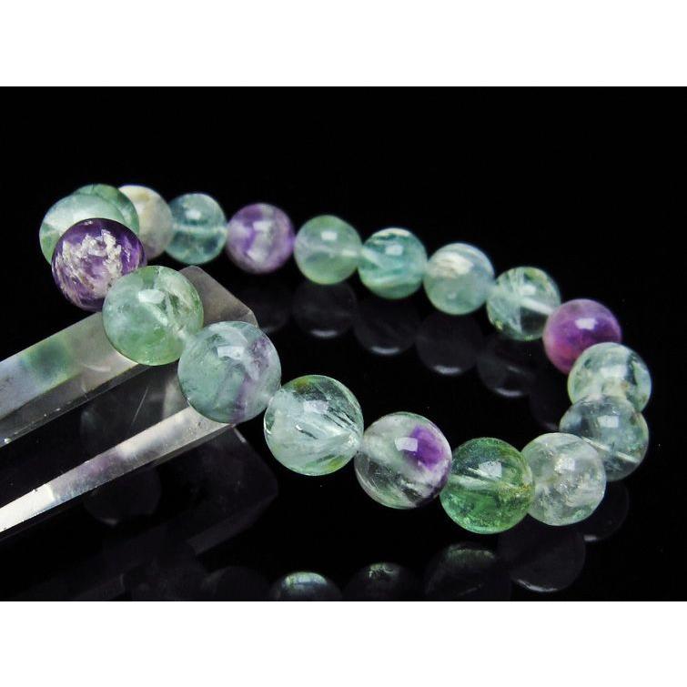 エンジェルフェザー フローライト ブレスレット 10mm 一点物 メール便