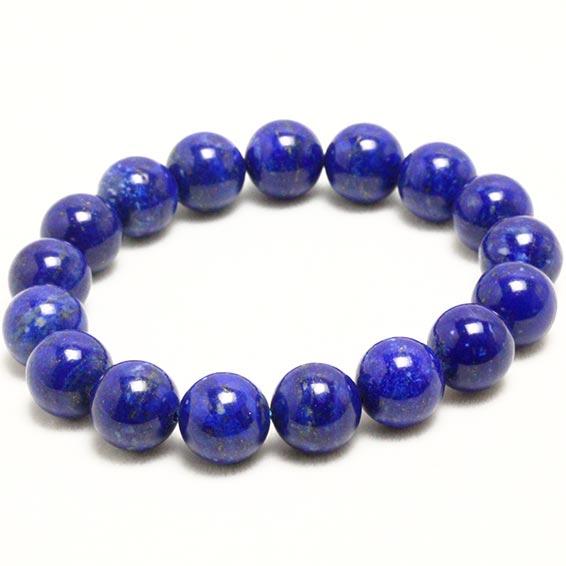 ラピスラズリ ブレスレット 12mm 一点物 111-3168 : 天然石