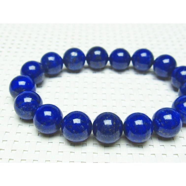 ラピスラズリ ブレスレット 12mm 一点物 111-3203 : 天然石