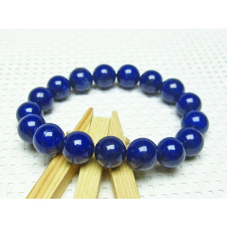 ラピスラズリ ブレスレット 12mm 一点物 111-3211 : 天然石