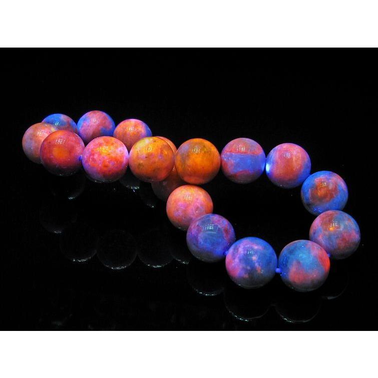 ハックマナイト ブレスレット 12mm 一点物 送料無料 111-33371の画像