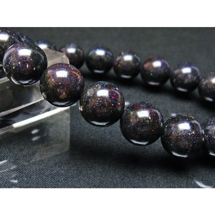 ブラックオパール ブレスレット 12mm 一点物 [送料無料] 111-37618_2