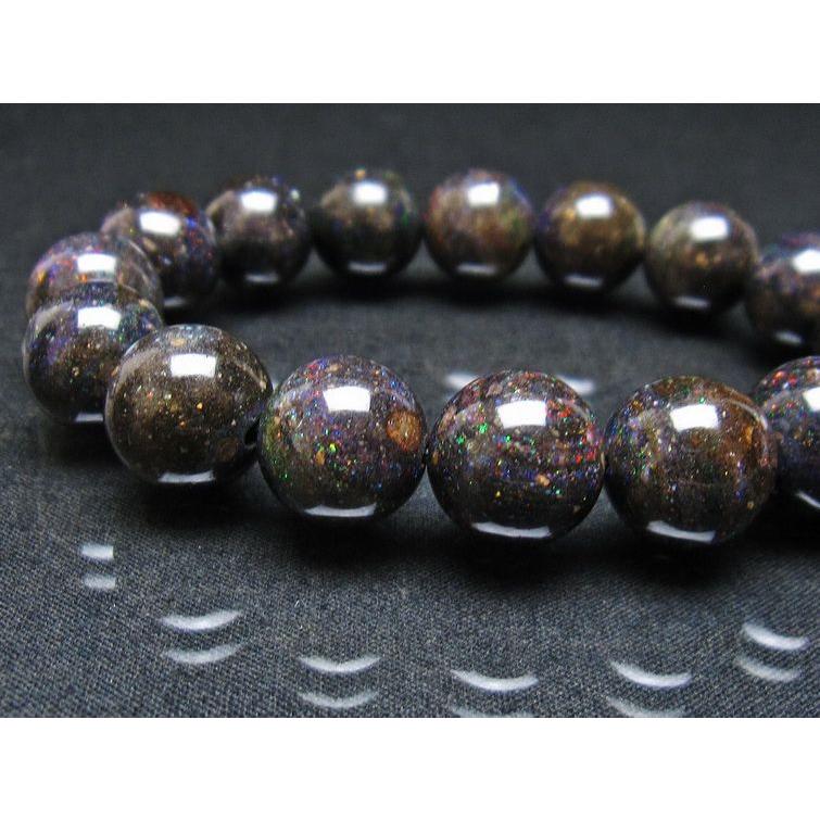 ブラックオパール ブレスレット 13mm 一点物 [送料無料] 111-37941