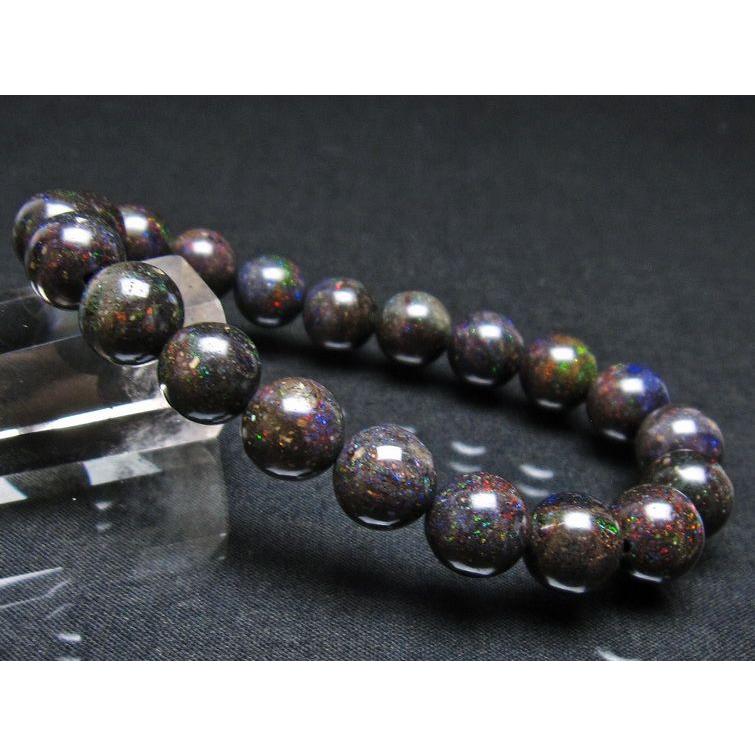 ブラックオパール ブレスレット 10mm 一点物 [送料無料] 111-38018_1