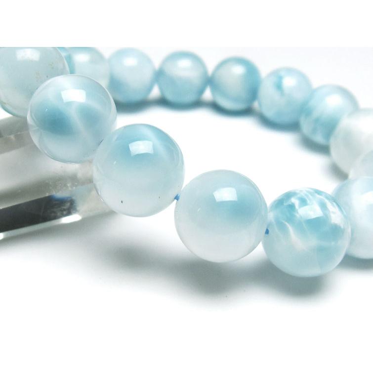 ラリマー ブレスレット 14mm 一点物 [送料無料] 111-38084 : 天然石