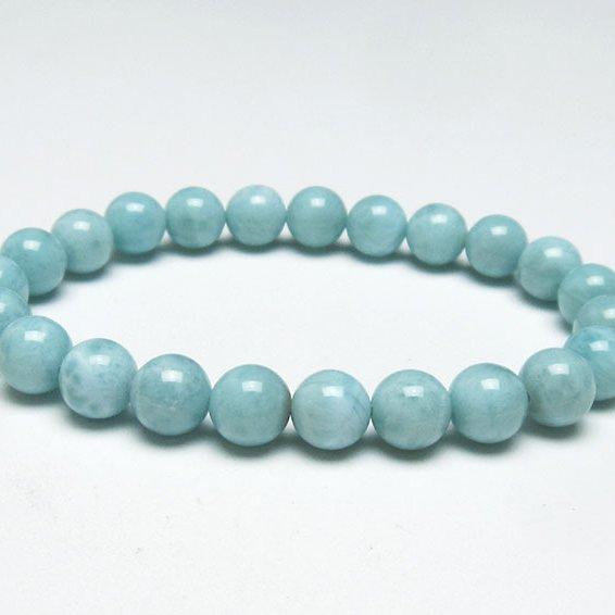 ラリマー ブレスレット 8mm 一点物 [送料無料] 111-38260 : 天然石