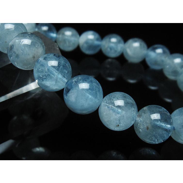 アクアマリン ブレスレット 10mm 一点物 [送料無料] 111-38465
