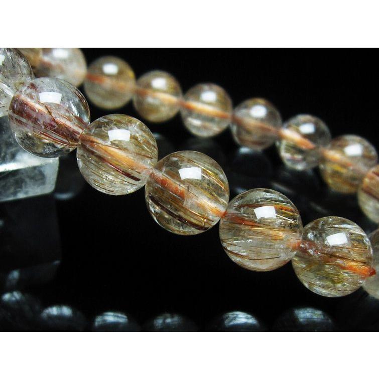 キャッツアイ ルチルクォーツ ブレスレット 10mm 一点物 メール便可 [M