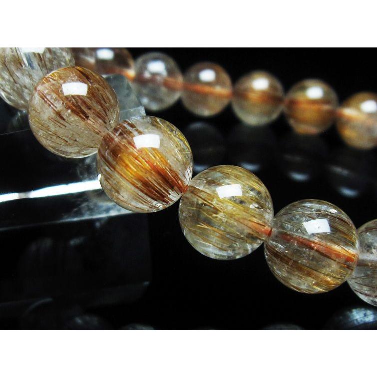 キャッツアイ ルチルクォーツ ブレスレット 11mm 一点物 [送料無料