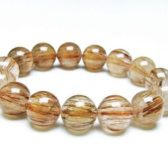 14mm ルチルクォーツ ブレスレット