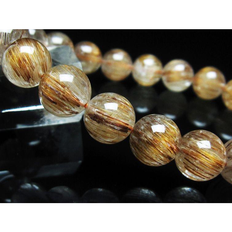 キャッツアイ ルチルクォーツ ブレスレット 11mm 一点物 [送料無料