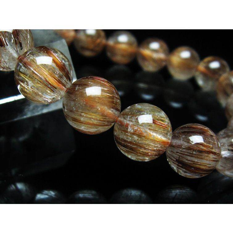 キャッツアイ ルチルクォーツ ブレスレット 10mm 一点物 [送料無料
